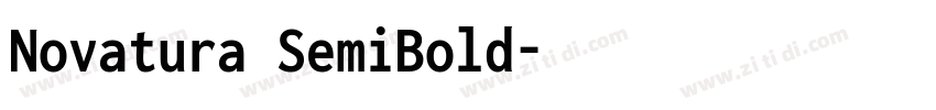 Novatura SemiBold字体转换